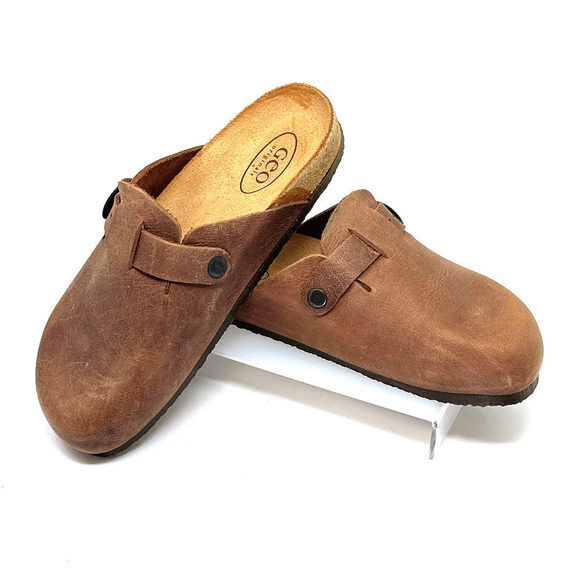 Geo Original Y2K Bern Boston-Like Leather Cork Clogs - Picture 2 of 4